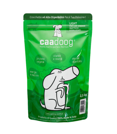 Crocchette per Cani Anziani, Inattivi e sterilizzati, di tutte le razze al Maiale Caadoog