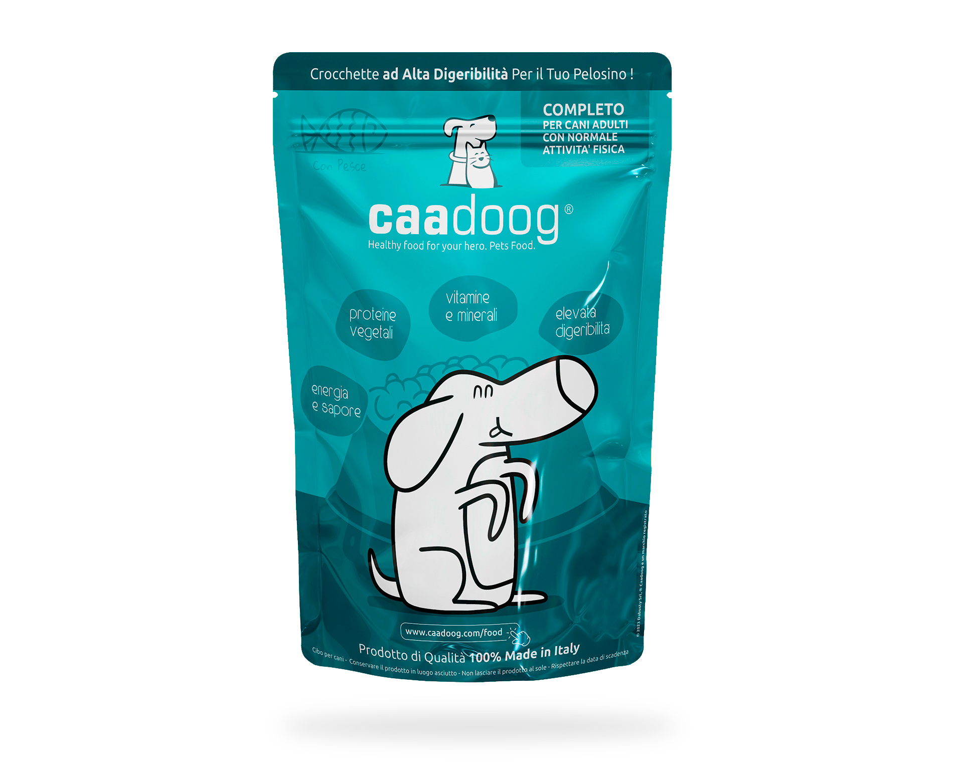 3_cane_small CaaDoog Crocchette Per Cani Completo Gusto Pesce - immagine 1