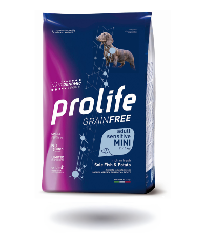 PROLIFE CANE GRAIN FREE SENS. PUPPY Mini SOGLIOLA & PATATE