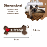 Portachiavi Personalizzato a Forma di Osso con Nome del Cane – PLA Ecologico - immagine 4